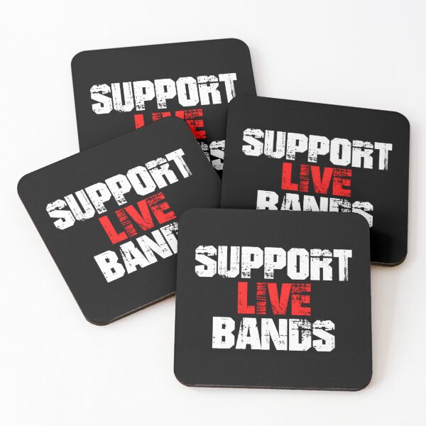 Item preview, Support Live Bands designed and sold by VerdantInk.