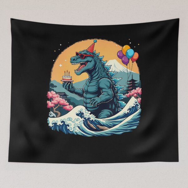 Item preview, Kaiju Birthday Japan Monster Movie Bday Party Decorations designed and sold by TysonLangosh.