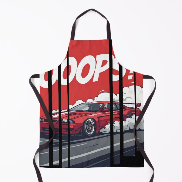 Item preview, Sports car doing burnout, smoke spelling Oops 3 designed and sold by Neon G.