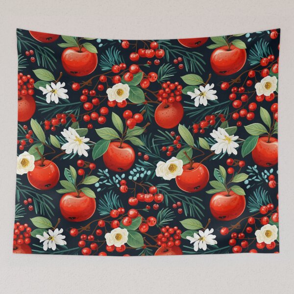 Item preview, Stunning Christmas Apple Berry Flower - Christmas designed and sold by RoyalStarsPatts.