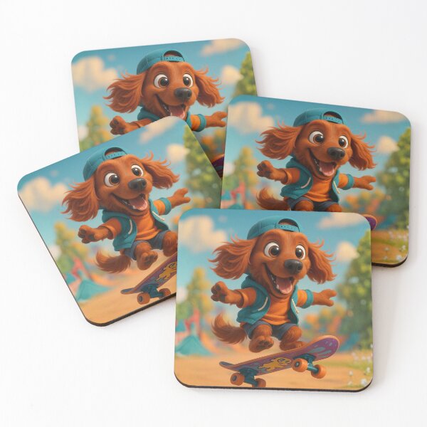 Item preview, Skater Irish Setter designed and sold by Sillytoe.