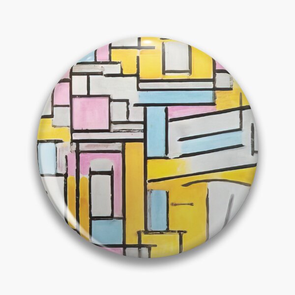 Item preview, Piet Mondrian - Composition With Oval In Color Planes Ii designed and sold by meldefiart.