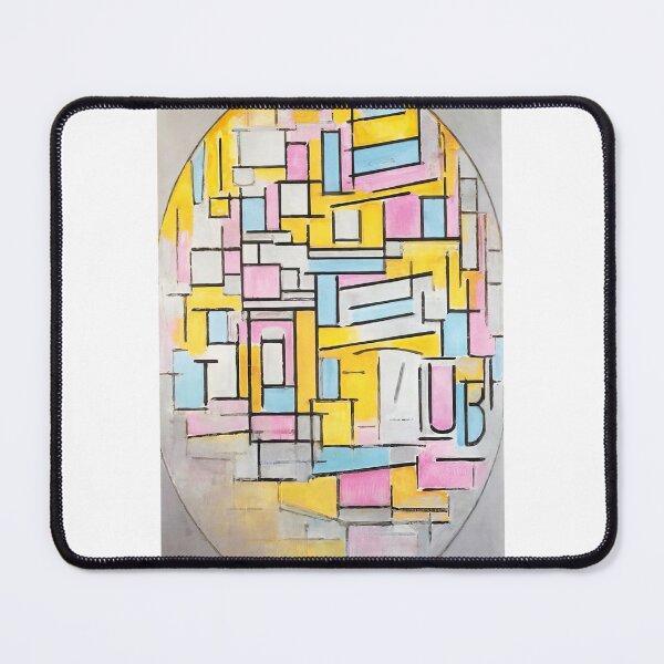 Item preview, Piet Mondrian - Composition With Oval In Color Planes Ii designed and sold by meldefiart.