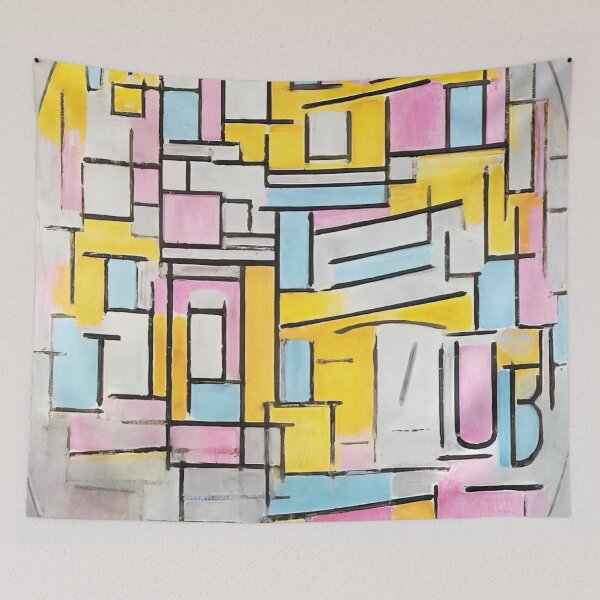 Item preview, Piet Mondrian - Composition With Oval In Color Planes Ii designed and sold by meldefiart.