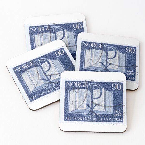 Aperçu de l'œuvre Norge Norvège Livre bleu timbre-poste vintage créée et vendue par red-amber65.