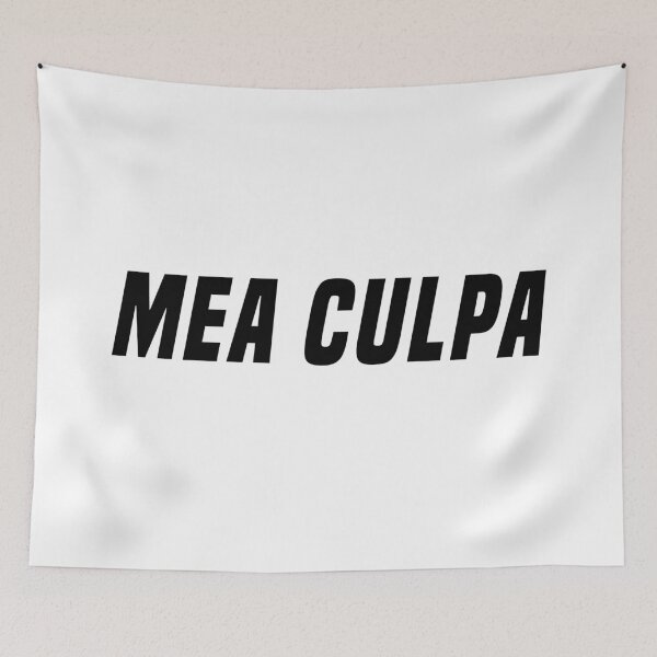Item preview, Mea Culpa designed and sold by Memes N Lore .