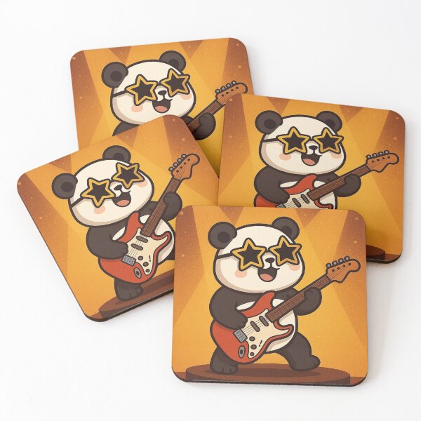 Item preview, Rockstar Panda – Guitar Hero Vibes designed and sold by PawsGiggles.