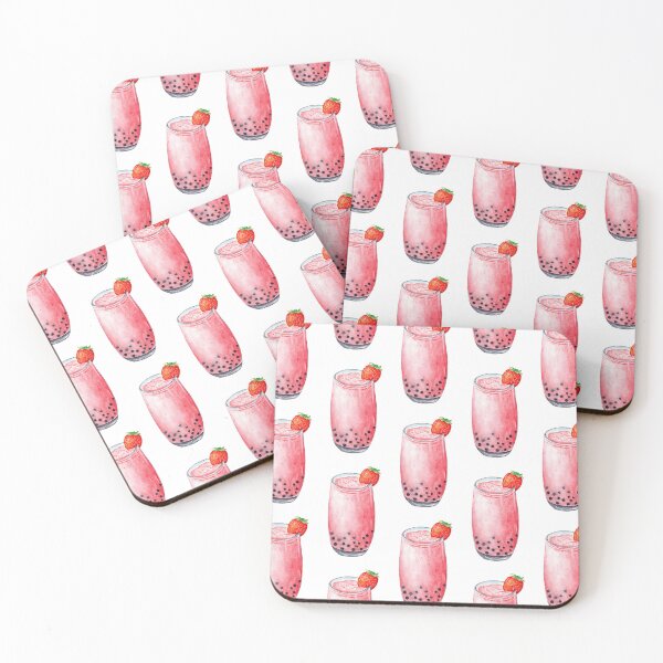 Item preview, Strawberry Smoothie, Watercolour designed and sold by MeiC-Artsy.