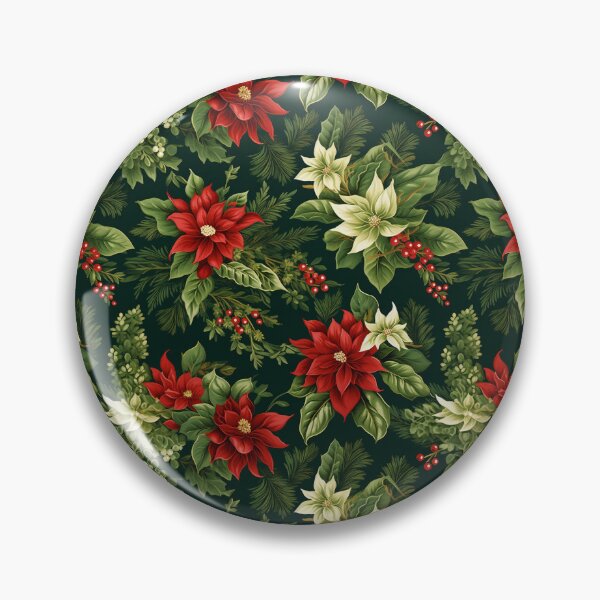Item preview,  Christmas Berries White Flower Pattern - Christmas  Flower designed and sold by RoyalStarsPatts.