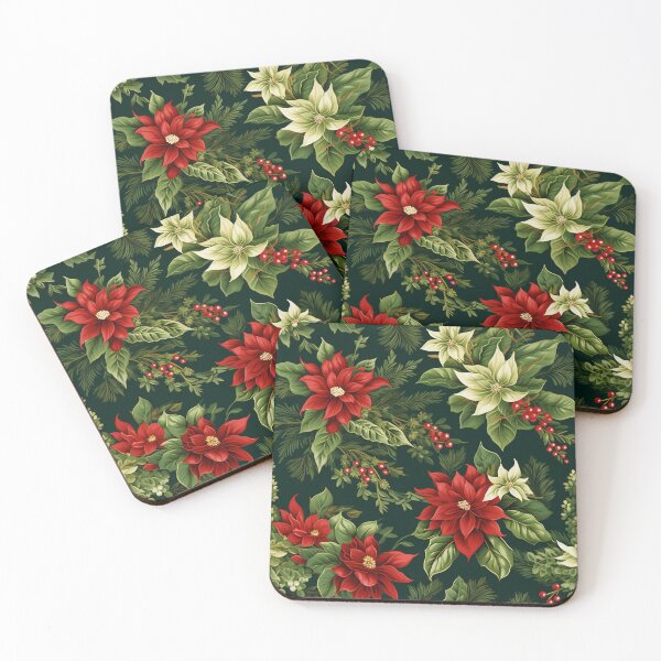 Item preview,  Christmas Berries White Flower Pattern - Christmas  Flower designed and sold by RoyalStarsPatts.