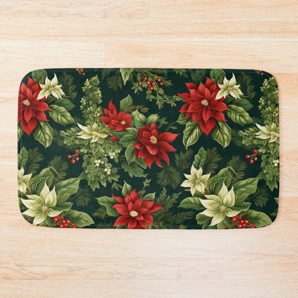 Item preview,  Christmas Berries White Flower Pattern - Christmas  Flower designed and sold by RoyalStarsPatts.