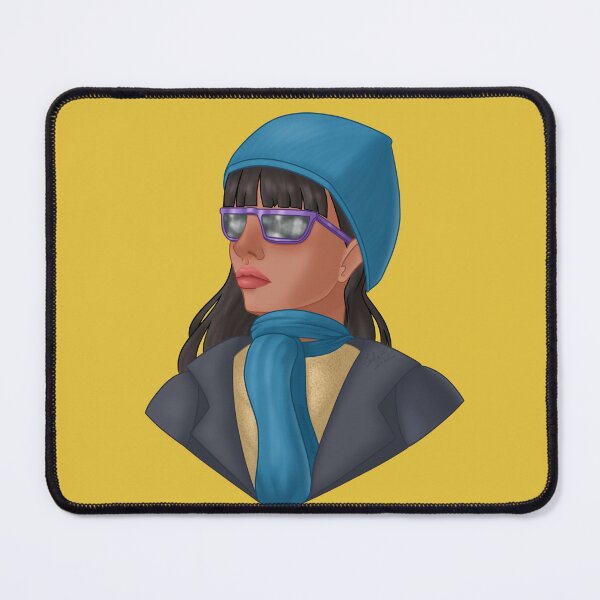 Item preview, Woman with a winter hat and shades designed and sold by AssortedDrawings.