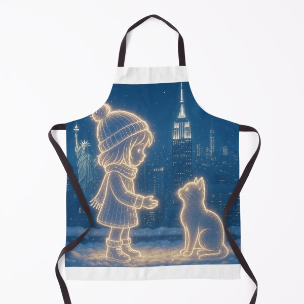Item preview, Glowing Encounter in New York with Cat designed and sold by MIArt Studio.