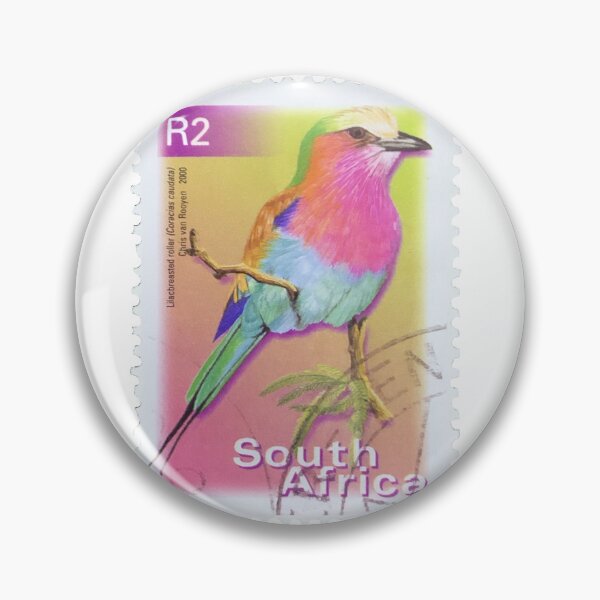 Item preview, South African Colourful Bird Vintage Postage Stamp designed and sold by red-amber65.