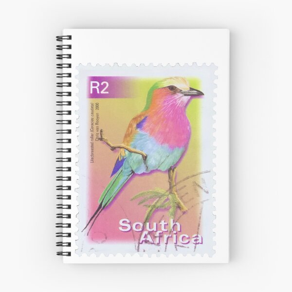 Item preview, South African Colourful Bird Vintage Postage Stamp designed and sold by red-amber65.