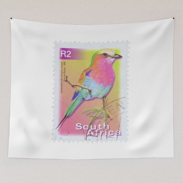 Item preview, South African Colourful Bird Vintage Postage Stamp designed and sold by red-amber65.