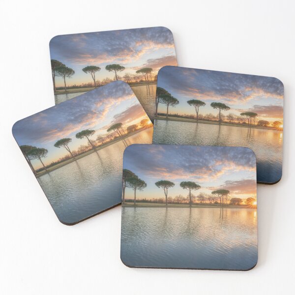 Item preview, Pine trees and a small pond in the countryside of Maremma. Tuscany, Italy designed and sold by Stefano Orazzini.