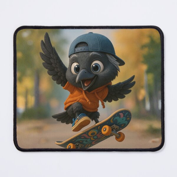 Item preview, Skater Jackdaw Crow designed and sold by Sillytoe.