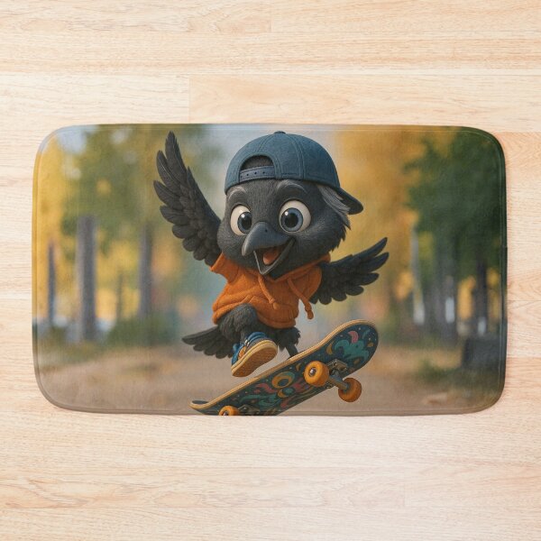 Item preview, Skater Jackdaw Crow designed and sold by Sillytoe.