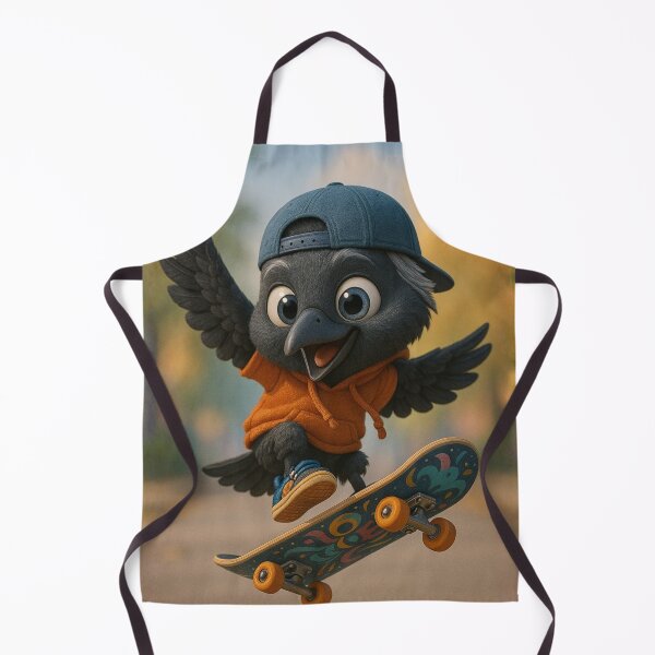 Item preview, Skater Jackdaw Crow designed and sold by Sillytoe.