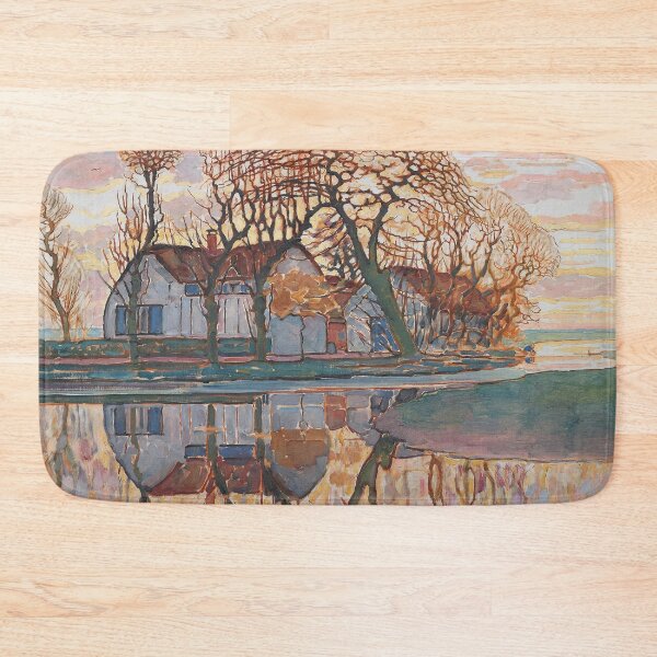 Item preview, Piet Mondrian - Farm Near Duivendrecht (c. 1916).png designed and sold by meldefiart.