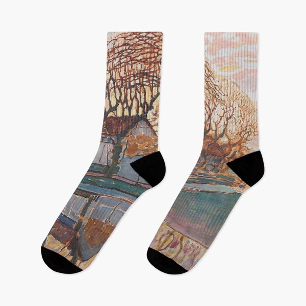 Item preview, Piet Mondrian - Farm Near Duivendrecht (c. 1916).png designed and sold by meldefiart.