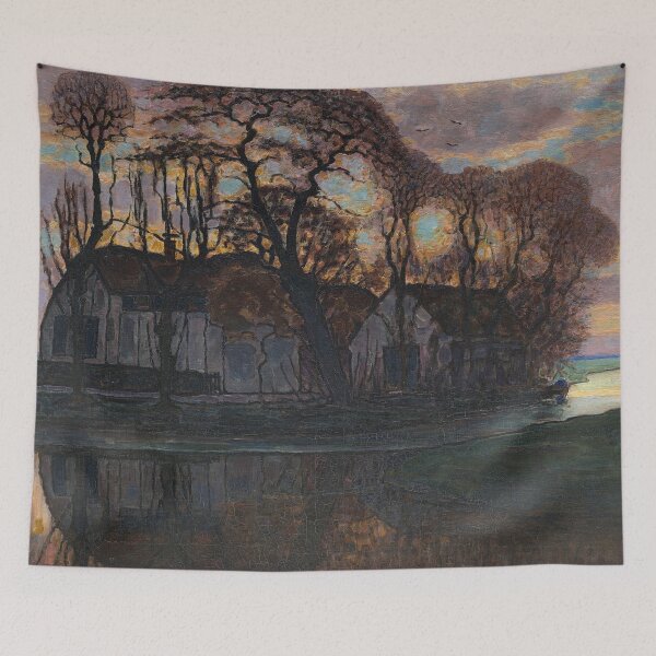 Item preview, Piet Mondrian - Farm Near Duivendrecht, In The Evening designed and sold by meldefiart.