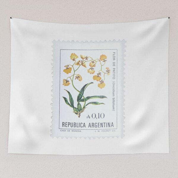 Item preview, Flor de Patito Argentinian Flower Vintage Postage Stamp designed and sold by red-amber65.