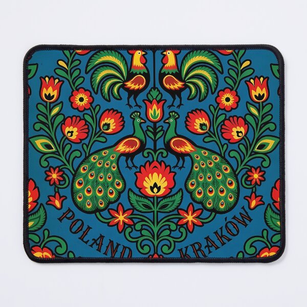 Item preview, Poland Folk Art - Krakow Wycinanki Rooster & Peacock Pattern designed and sold by Digital Dreams Arts.
