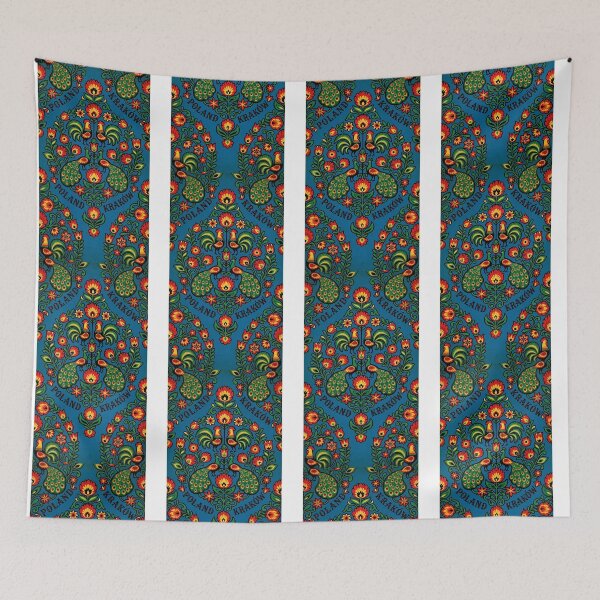 Item preview, Poland Folk Art - Krakow Wycinanki Rooster & Peacock Pattern designed and sold by Digital Dreams Arts.