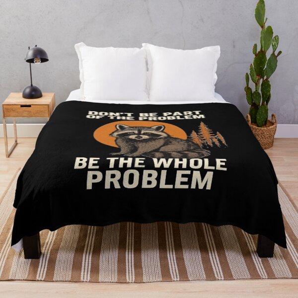 Item preview, Raccoon Be The Whole Problem – Funny Retro Wildlife Design designed and sold by sssweetness.