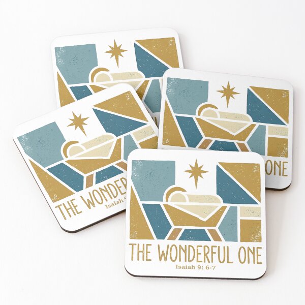 Item preview, Nativity Manger Art – The Wonderful One (Isaiah 9:6-7) designed and sold by ThePurpleMelon.