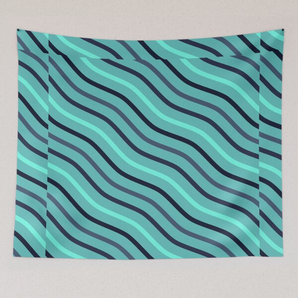 Item preview, Beautiful Blue Stripes Abstract Geometric Pattern - Cute designed and sold by RoyalStarsPatts.