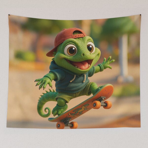 Item preview, Skater Jamaican Iguana designed and sold by Sillytoe.