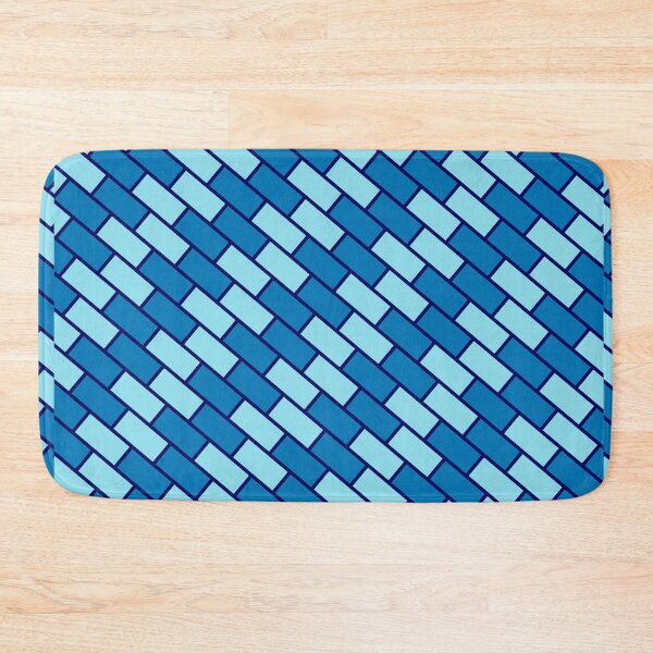 Item preview, Stunning Blue Abstract Geometric Stripes Pattern - Cute designed and sold by RoyalStarsPatts.
