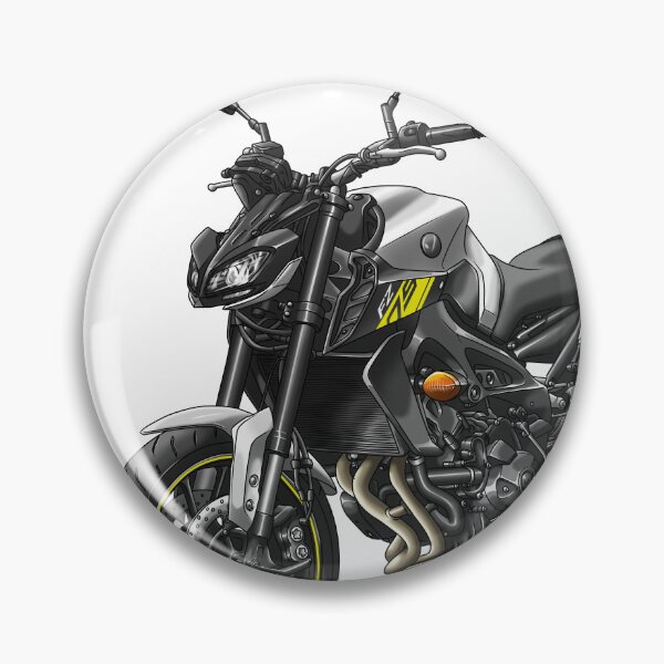 Item preview, Yamaha FZ-09 2017 (Matte Sulver & Neon Yellow) for Motorcycle Riders designed and sold by MotoApparelHub.