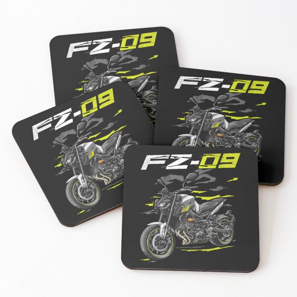 Item preview, Yamaha FZ-09 2017 (Matte Sulver & Neon Yellow) for Motorcycle Riders designed and sold by MotoApparelHub.