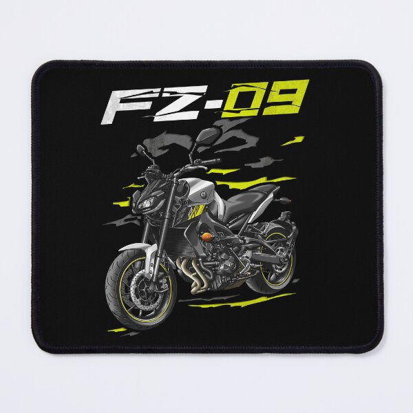 Item preview, Yamaha FZ-09 2017 (Matte Sulver & Neon Yellow) for Motorcycle Riders designed and sold by MotoApparelHub.