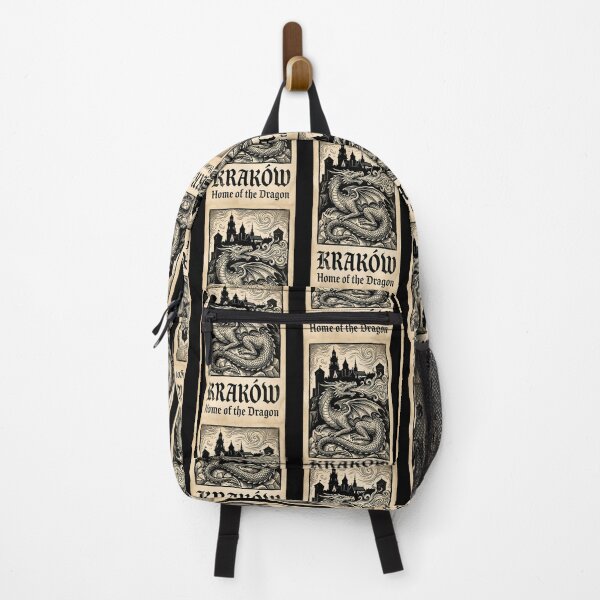 Item preview, Krakow, Home of the Dragon - Wawel Dragon (Smok Wawelski) Woodcut Art designed and sold by Digital Dreams Arts.