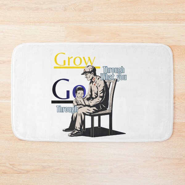 Item preview, Grow Through What You Go Through – Inspirational Father & Son Artwork designed and sold by FreeArtStyle.