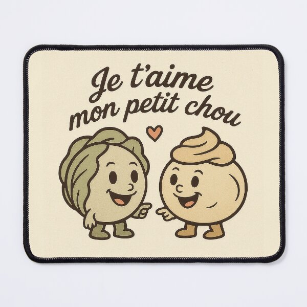 Item preview, Vintage "Petit Chou" Pun - Cabbage vs. Cream Puff Rivalry designed and sold by kornkobart.
