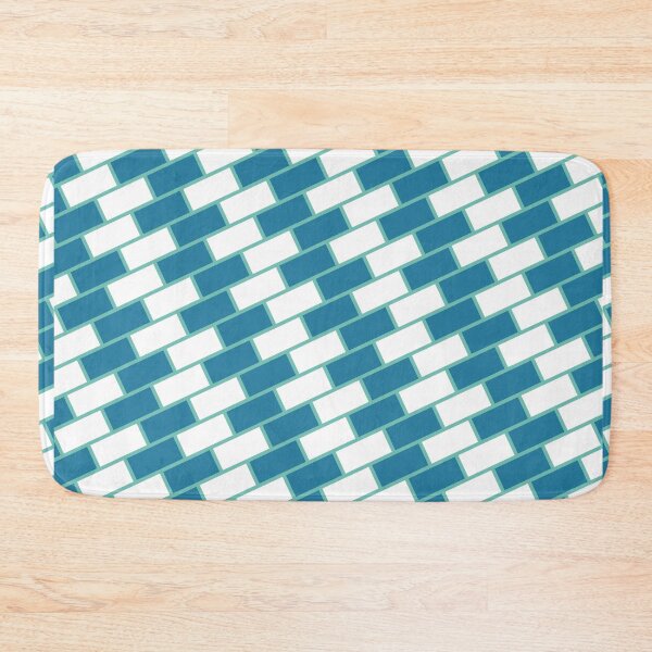 Item preview, Cute Blue Striped  Interlocking Abstract Geomeric Shape Pattern designed and sold by RoyalStarsPatts.