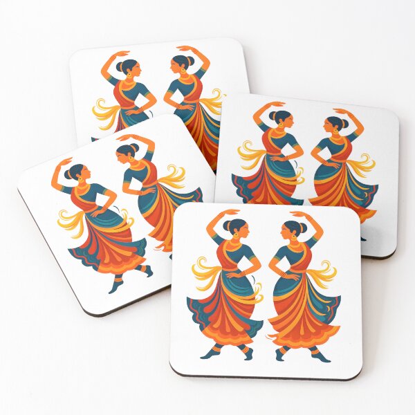 Item preview, Grace in Motion: Symmetrical Indian Folk Dance Silhouettes designed and sold by Haus Of K.