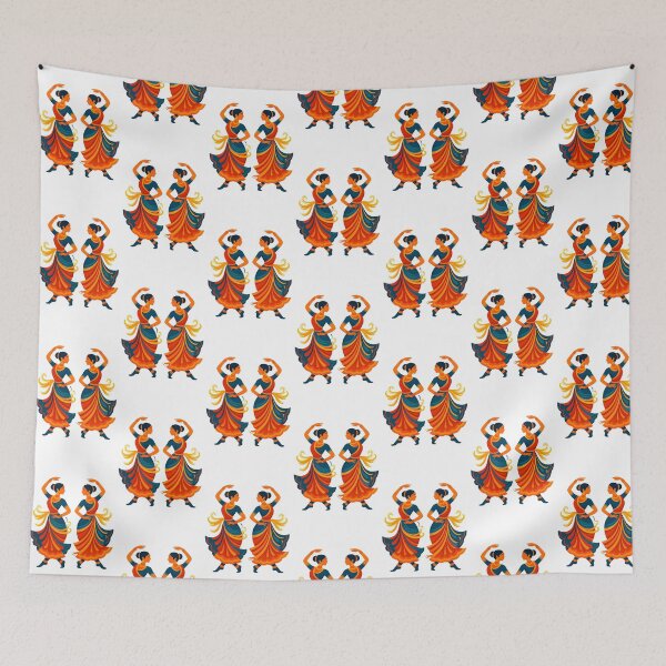 Item preview, Grace in Motion: Symmetrical Indian Folk Dance Silhouettes designed and sold by Haus Of K.