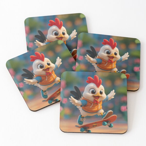 Item preview, Skater Japanese Bantam Chicken designed and sold by Sillytoe.