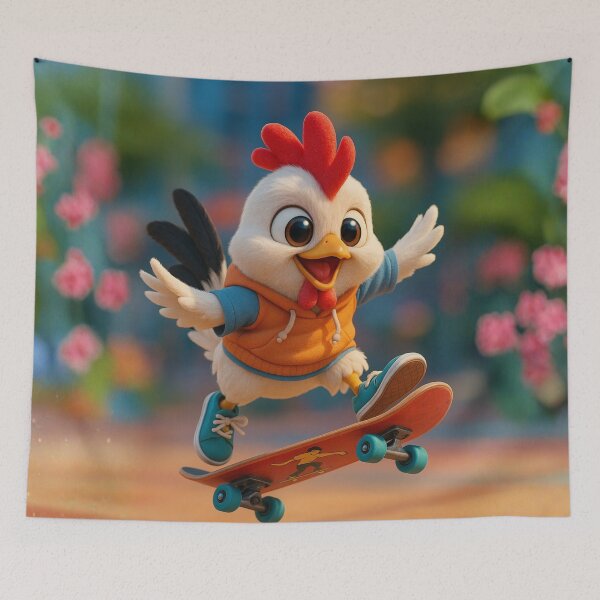 Item preview, Skater Japanese Bantam Chicken designed and sold by Sillytoe.