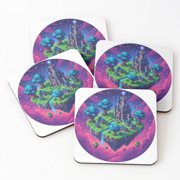 Item preview, Floating Island Pixel Art designed and sold by plastikelectrik.