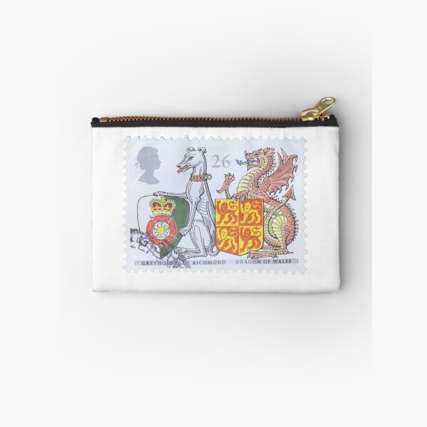 Artikelvorschau, Vintage-Briefmarke für britische Windhunde und Drachenschilde entworfen und verkauft von red-amber65.