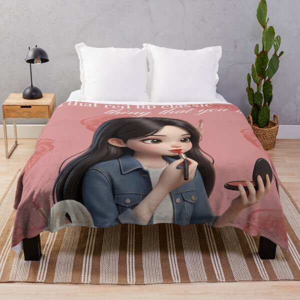 Item preview, Red Lip Classic: Chic Fashion Girl & Makeup Art designed and sold by UmbraLace.