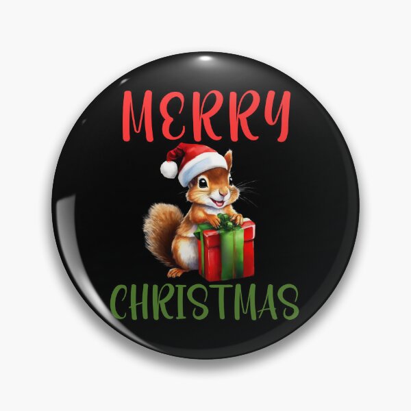 Item preview, Cute Christmas Squirrel - Merry Christmas designed and sold by FurrFunPrints.